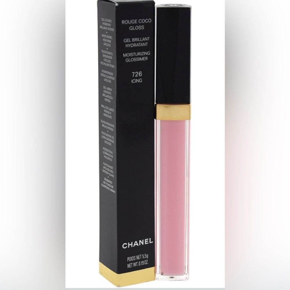 Chanel Rouge Coco Gloss Moisturizing Glossimer Lip Gloss, # 726 Icing, 0.19 Oz